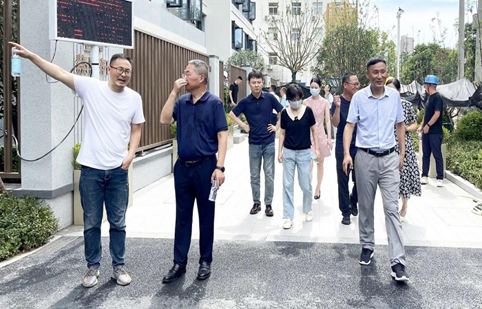名邦集團工程品質巡檢小組走進合肥名邦紫廬軒、名邦上河印