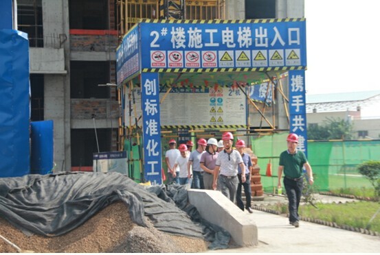蒙城、霍山項目團隊實地學習參觀肥西名邦?中央公館項目